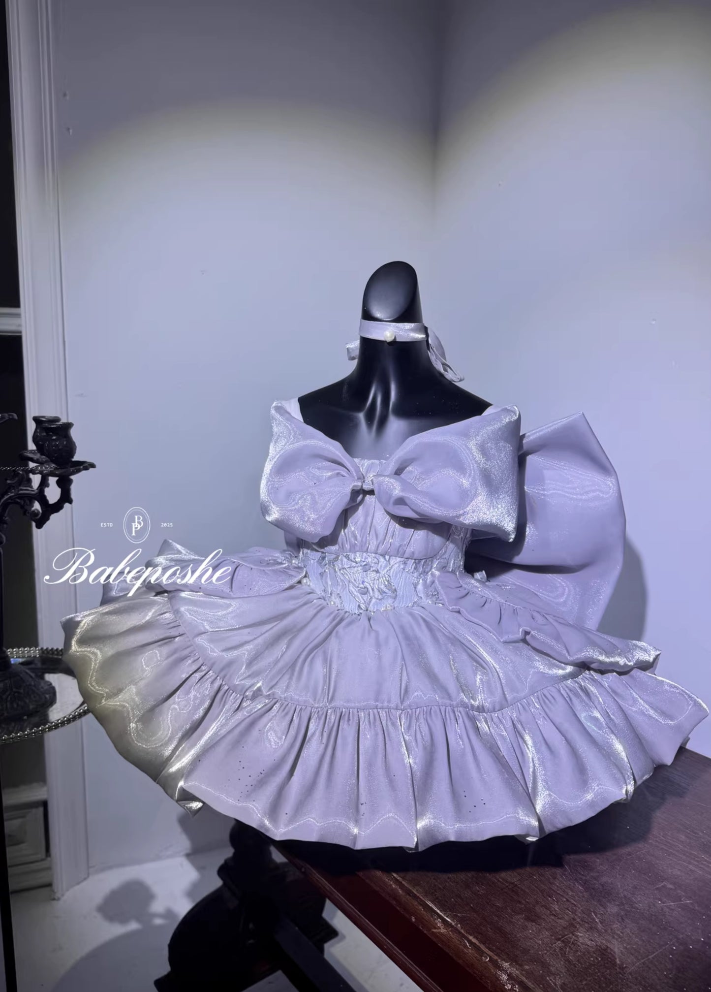 Poshebabe Shining Moon Silver Dress
