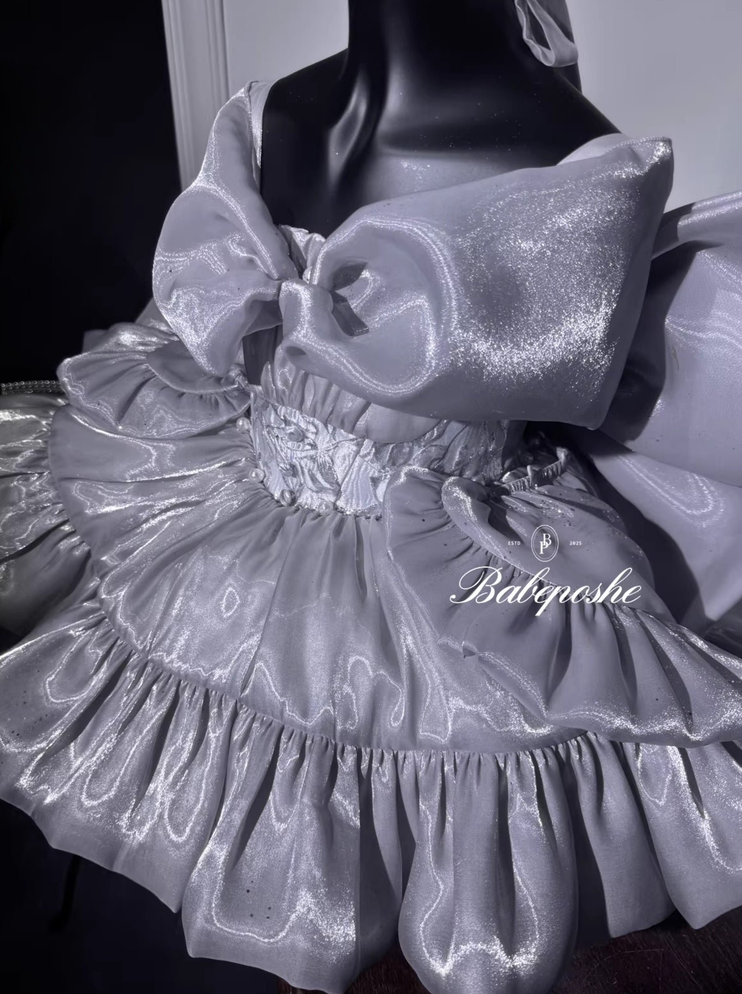 Poshebabe Shining Moon Silver Dress
