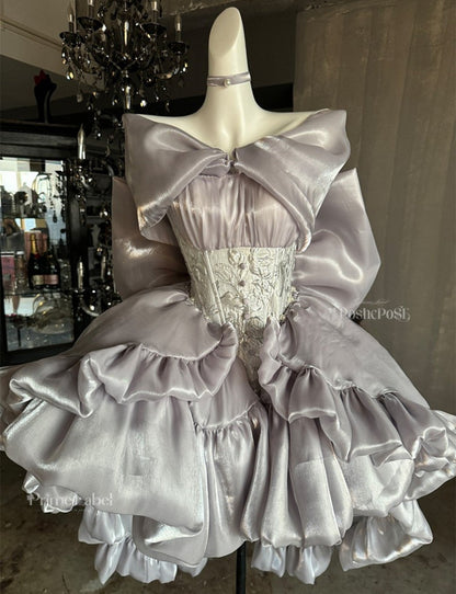 Shining Moon Silver Dress - PoshePose Global