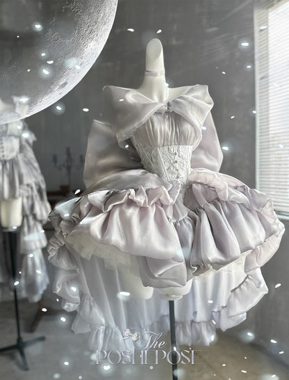 Shining Moon Silver Dress - PoshePose Global