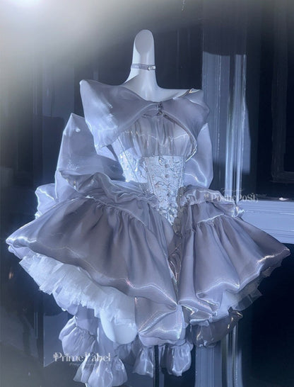 Shining Moon Silver Dress - PoshePose Global