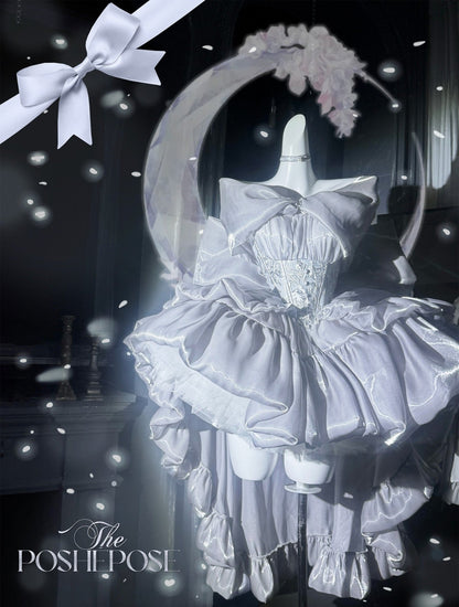 Shining Moon Silver Dress - PoshePose Global
