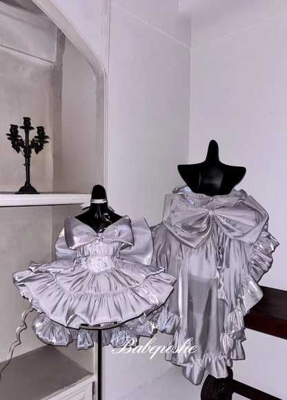 Poshebabe Shining Moon Silver Dress - PoshePose Global