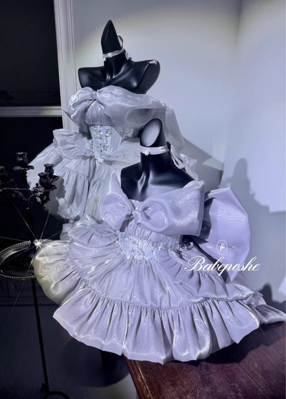 Poshebabe Shining Moon Silver Dress - PoshePose Global