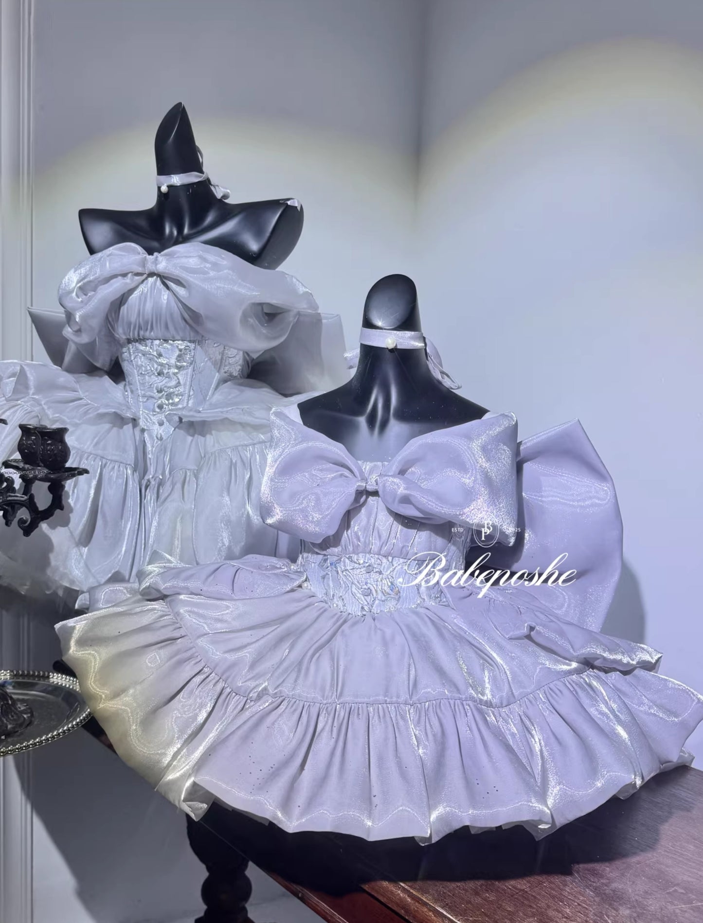 Poshebabe Shining Moon Silver Dress