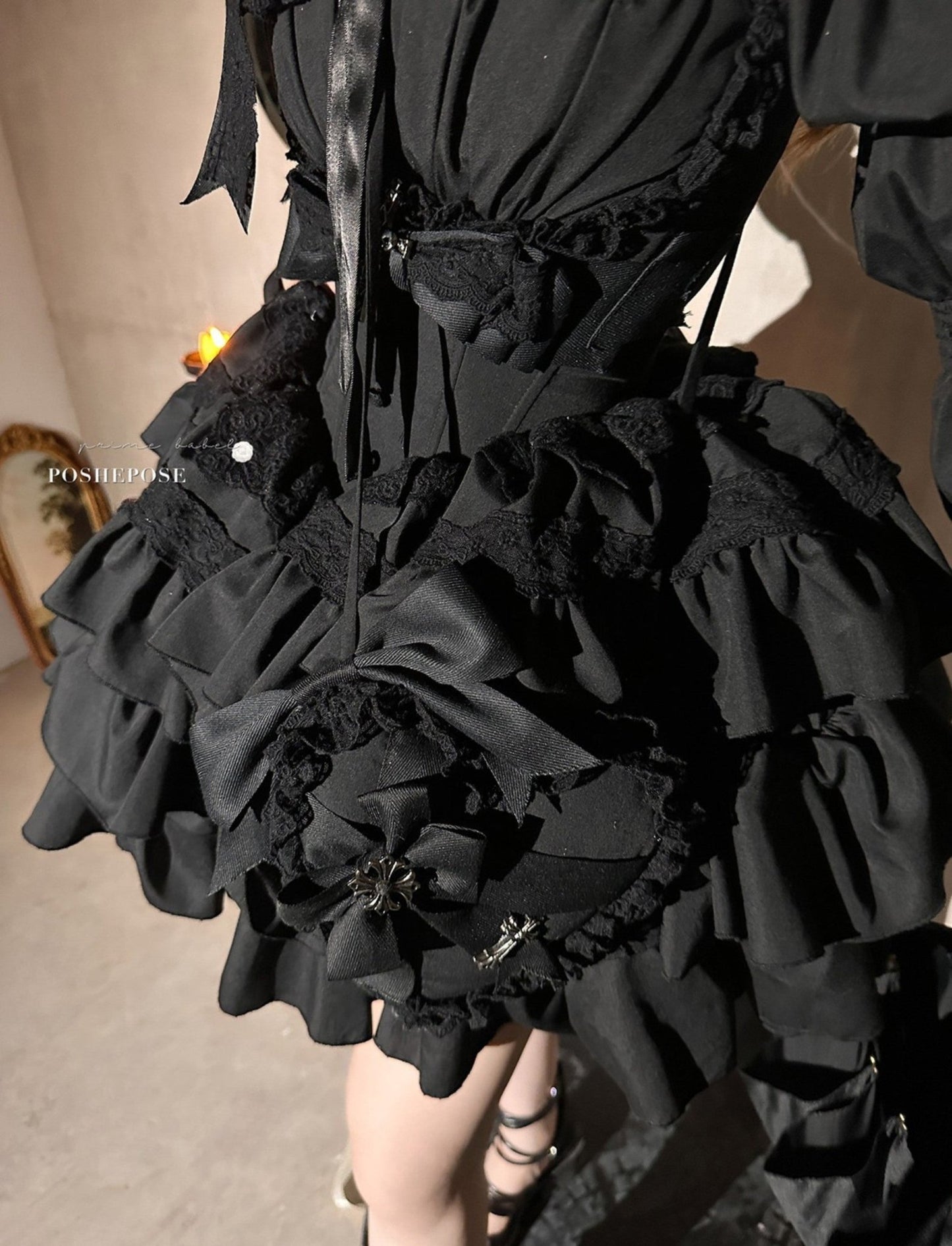 Black Little Fairy Dress Set - PoshePose Global