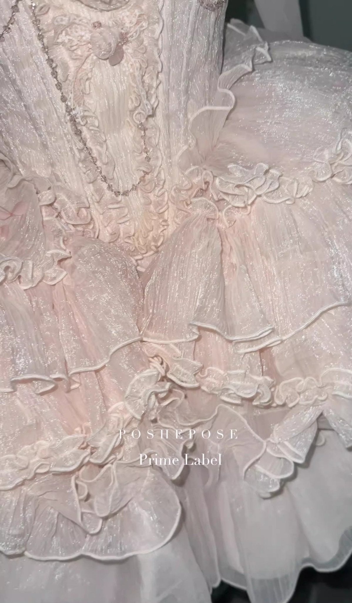 Twin Spirits Corset Powder Pink & Pure White - PoshePose Global
