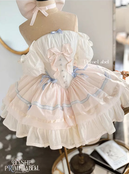 Antique Cotton Blue Dress - PoshePose Global