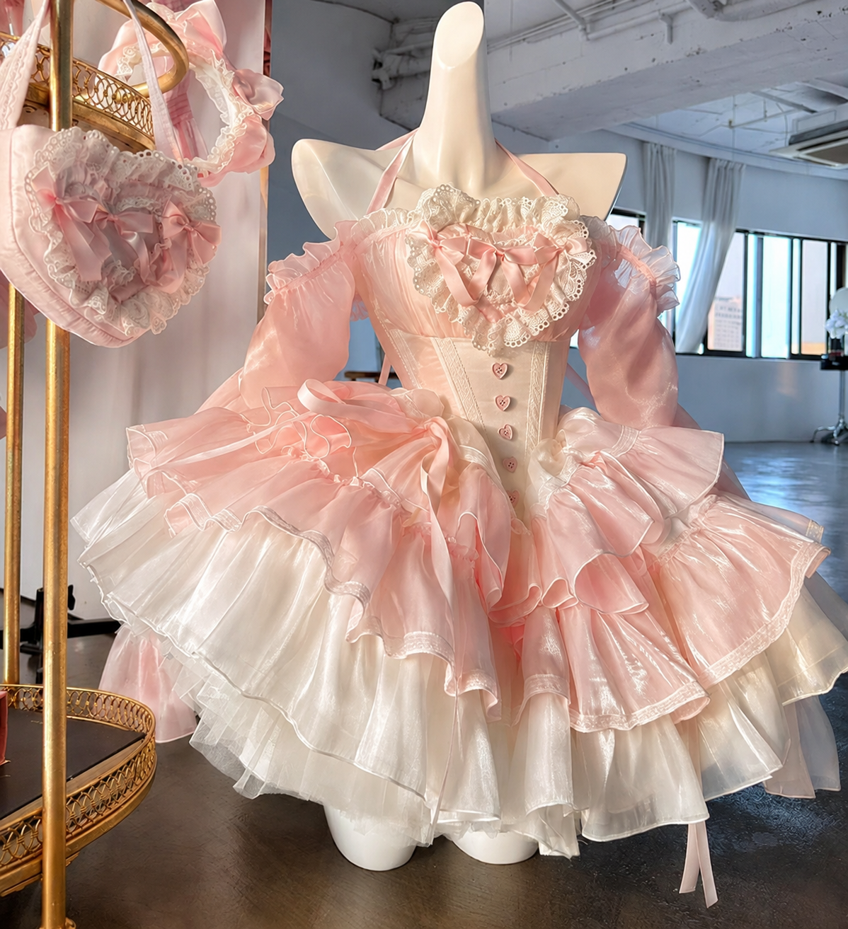Rosé Cat Princess Dress