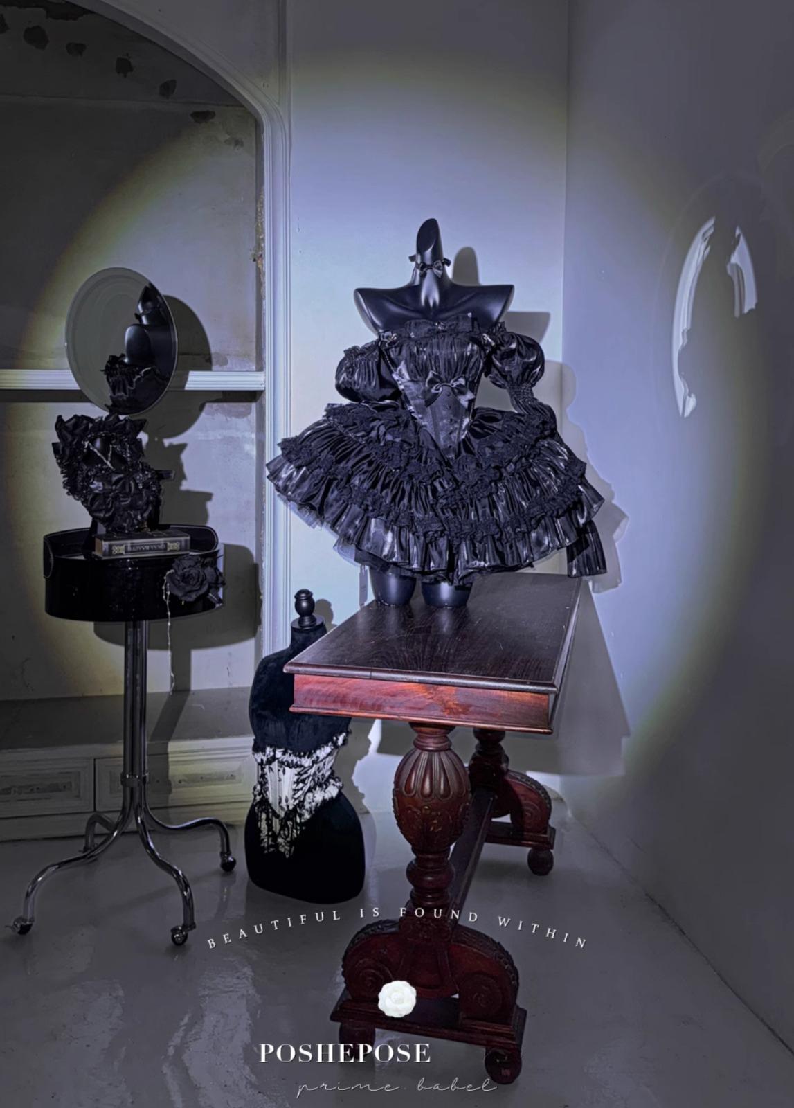 Black Fox Gothic Fairy Spirit Dress - PoshePose Global