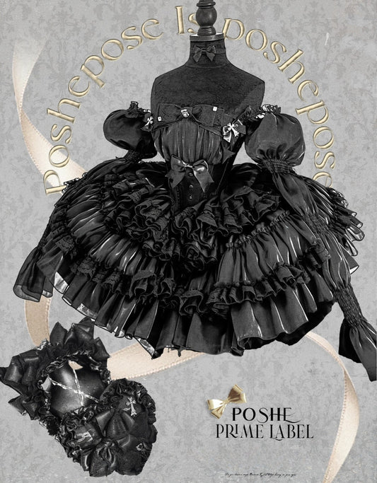 Black Fox Gothic Fairy Spirit Dress - PoshePose Global
