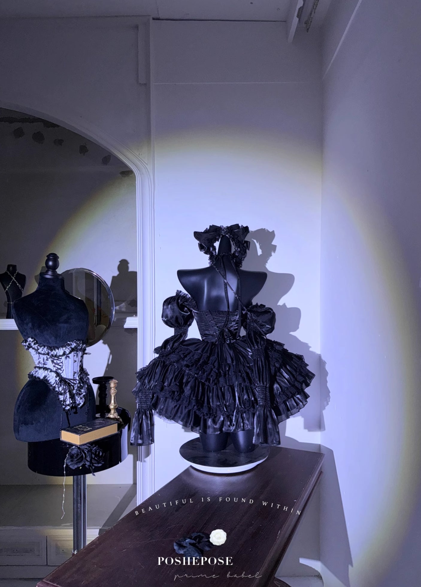 Black Fox Gothic Fairy Spirit Dress - PoshePose Global