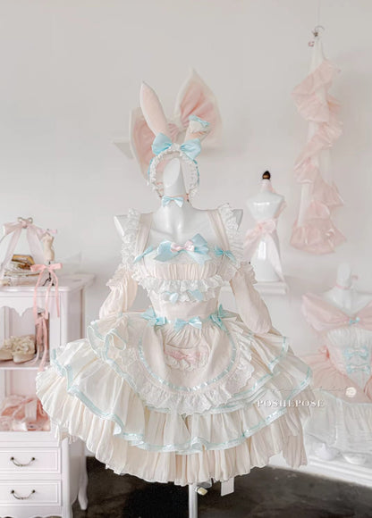 Antique Maid Dress Set Bunny Collection - PoshePose Global
