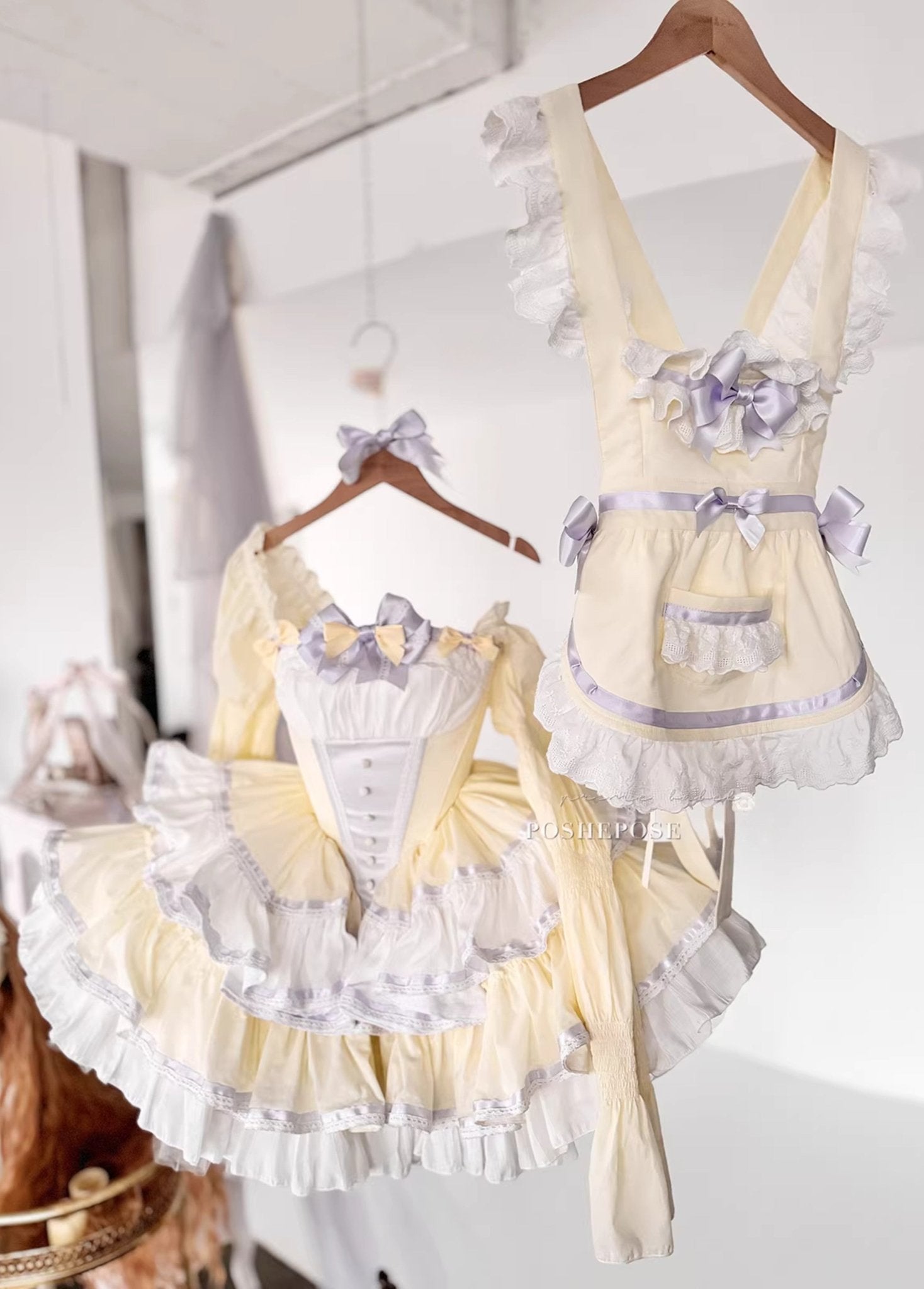 Antique Maid Dress Set Bunny Collection - PoshePose Global