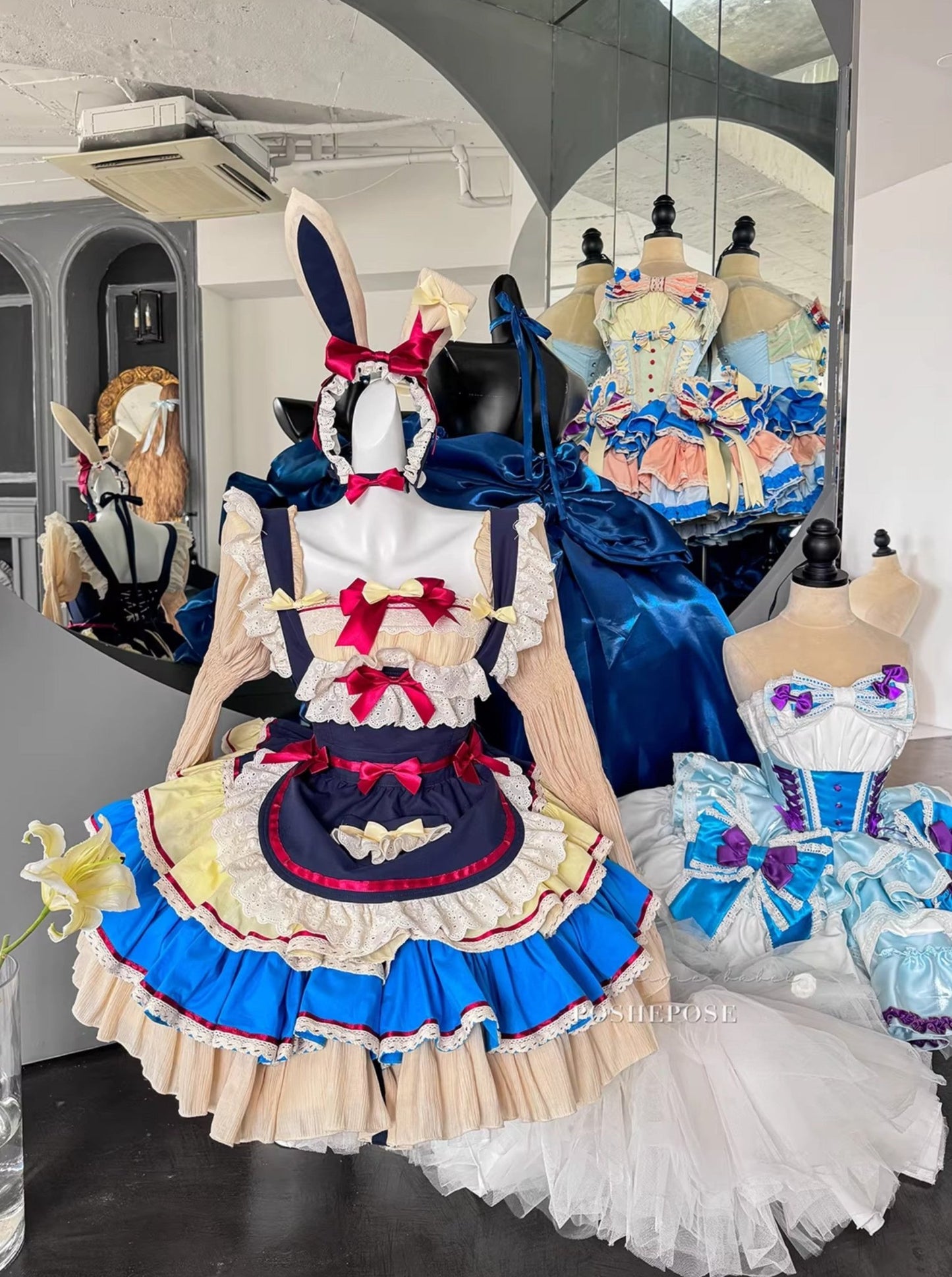 Antique Maid Dress Set Bunny Collection - PoshePose Global
