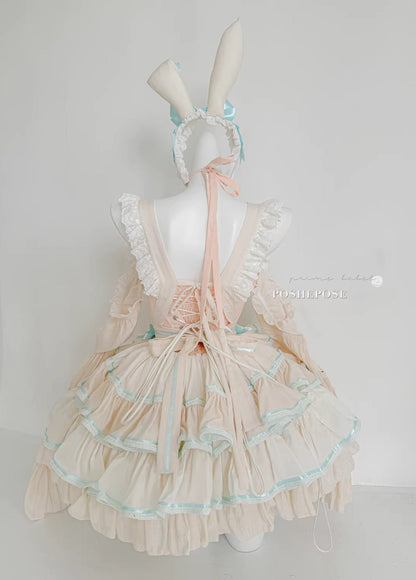 Antique Maid Dress Set Bunny Collection - PoshePose Global