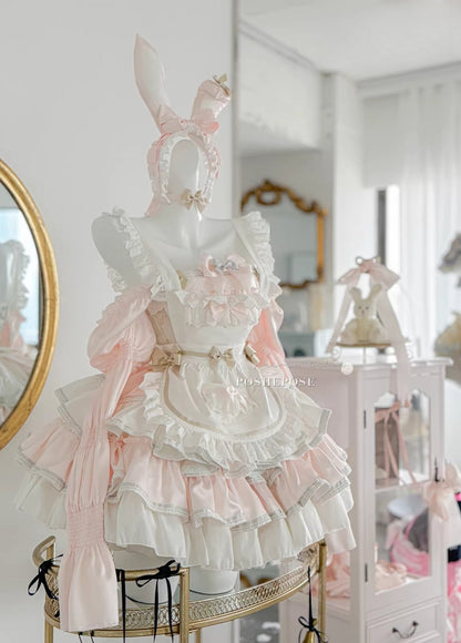 Antique Maid Dress Set Bunny Collection - PoshePose Global