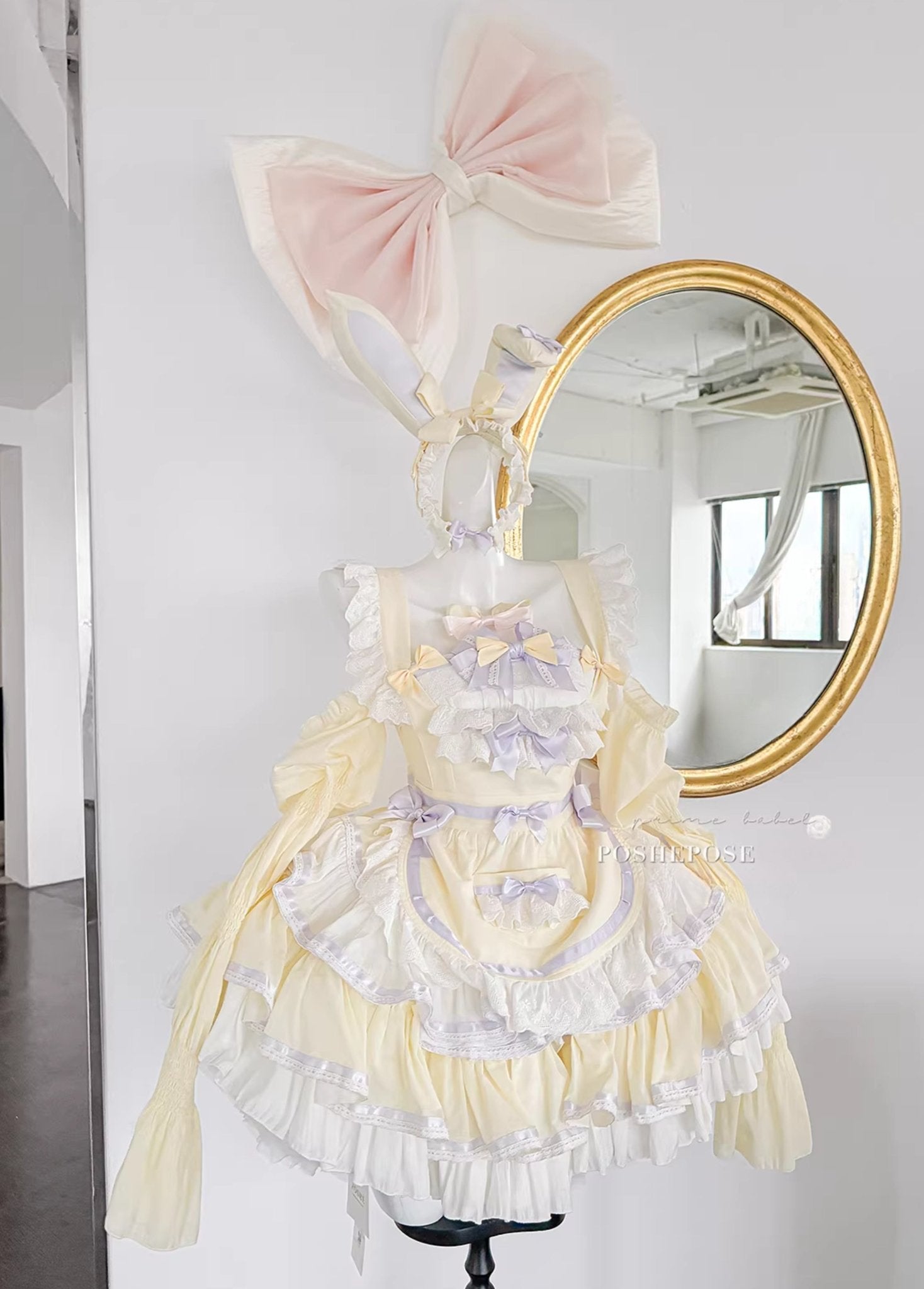 Antique Maid Dress Set Bunny Collection - PoshePose Global