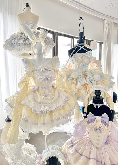 Antique Maid Dress Set Bunny Collection - PoshePose Global