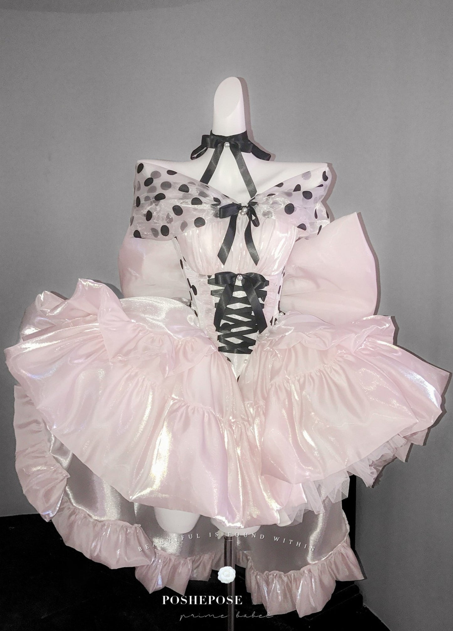 Pink Polka Dot Coronation Dress - PoshePose Global