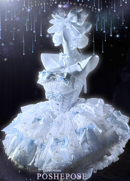 White Feather Snow Dress - PoshePose Global