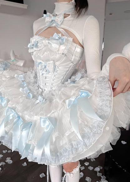 White Feather Snow Dress - PoshePose Global