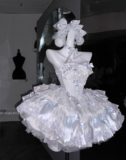 White Feather Snow Dress - PoshePose Global