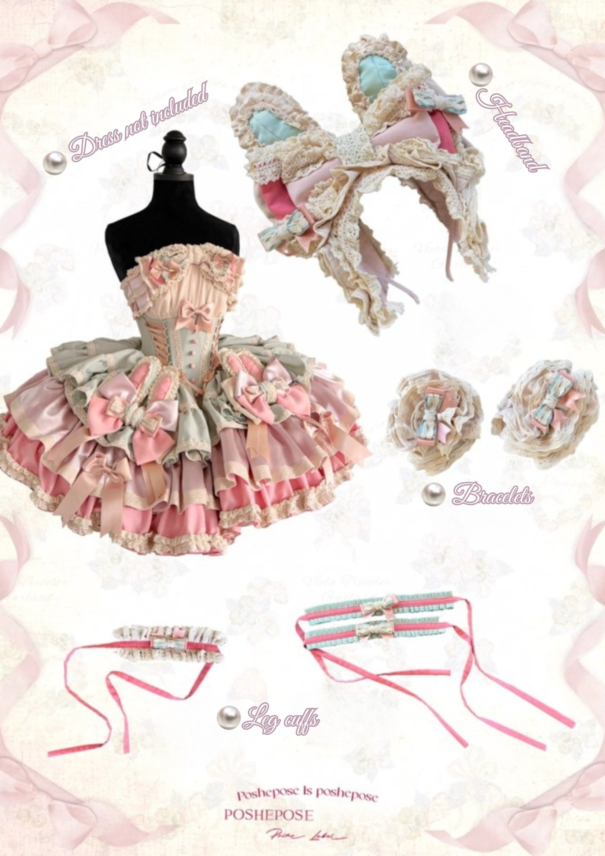 “Ribbon Waltz” Accessories - PoshePose Global