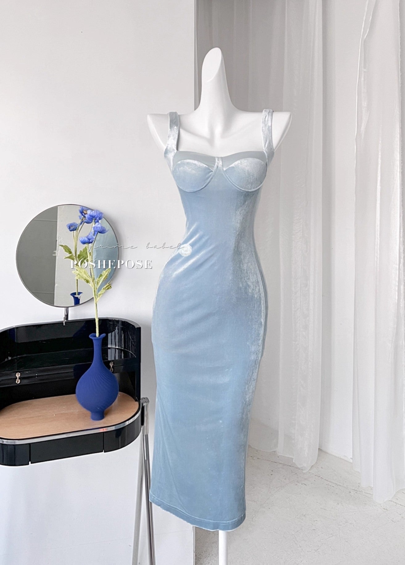 Sicilian Velvetion Dress - PoshePose Global