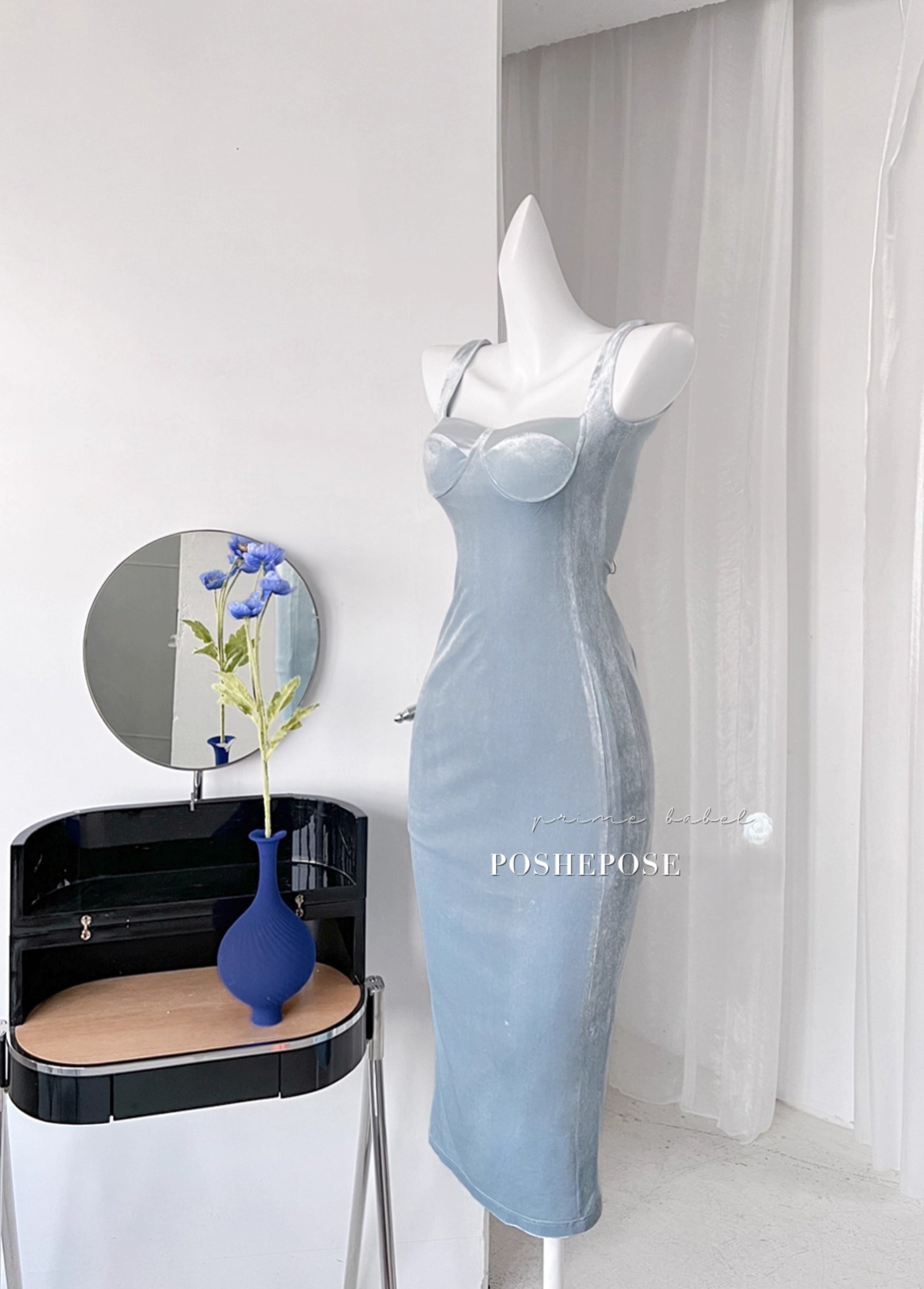 Sicilian Velvetion Dress - PoshePose Global