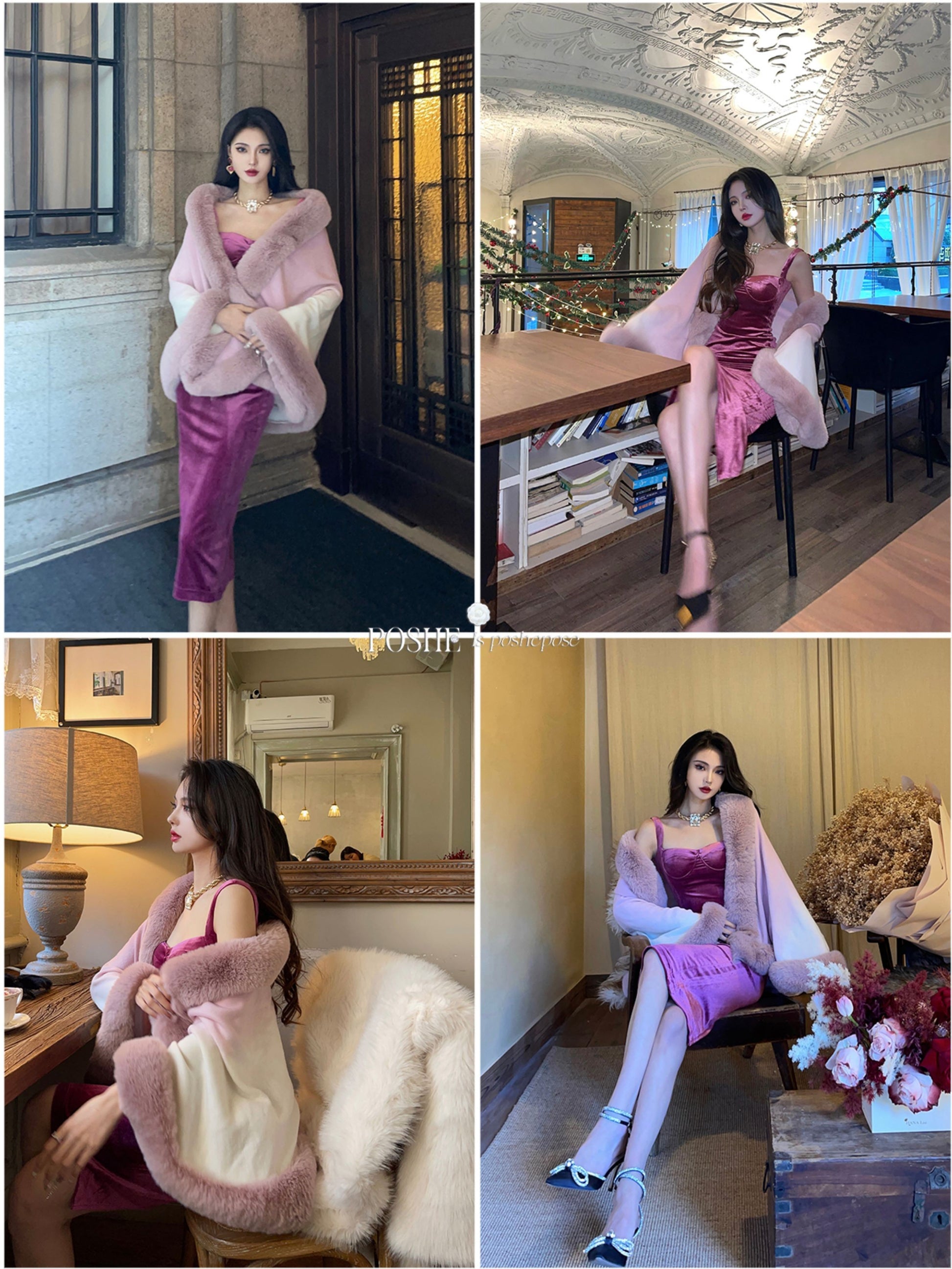 Sicilian Velvetion Dress - PoshePose Global