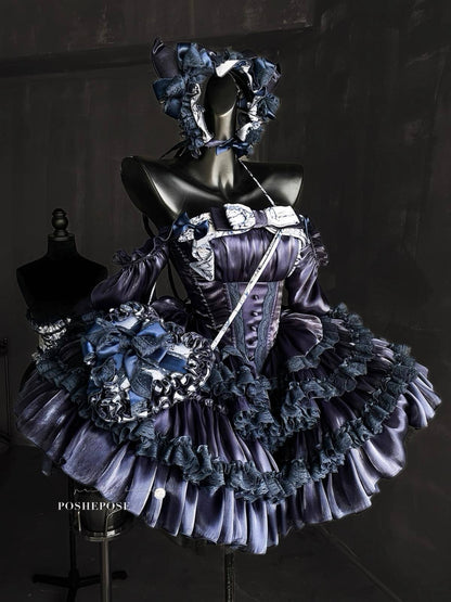 Hidden Fox Dress Navy Edition Set - PoshePose Global
