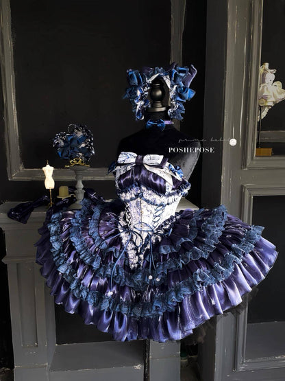 Hidden Fox Dress Navy Edition Set - PoshePose Global