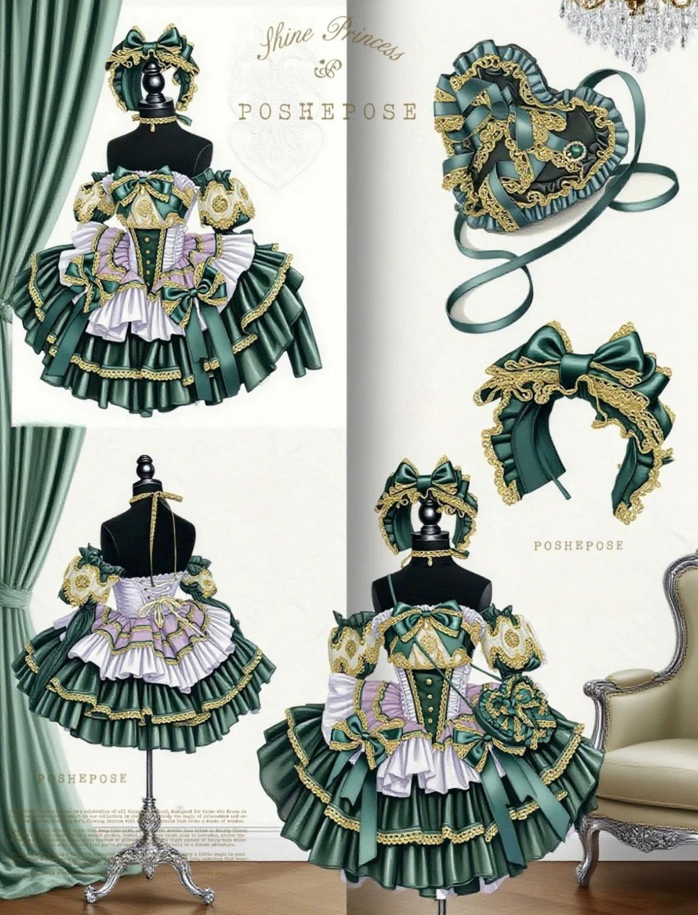 Retro Palace Lolita Dress - PoshePose Global