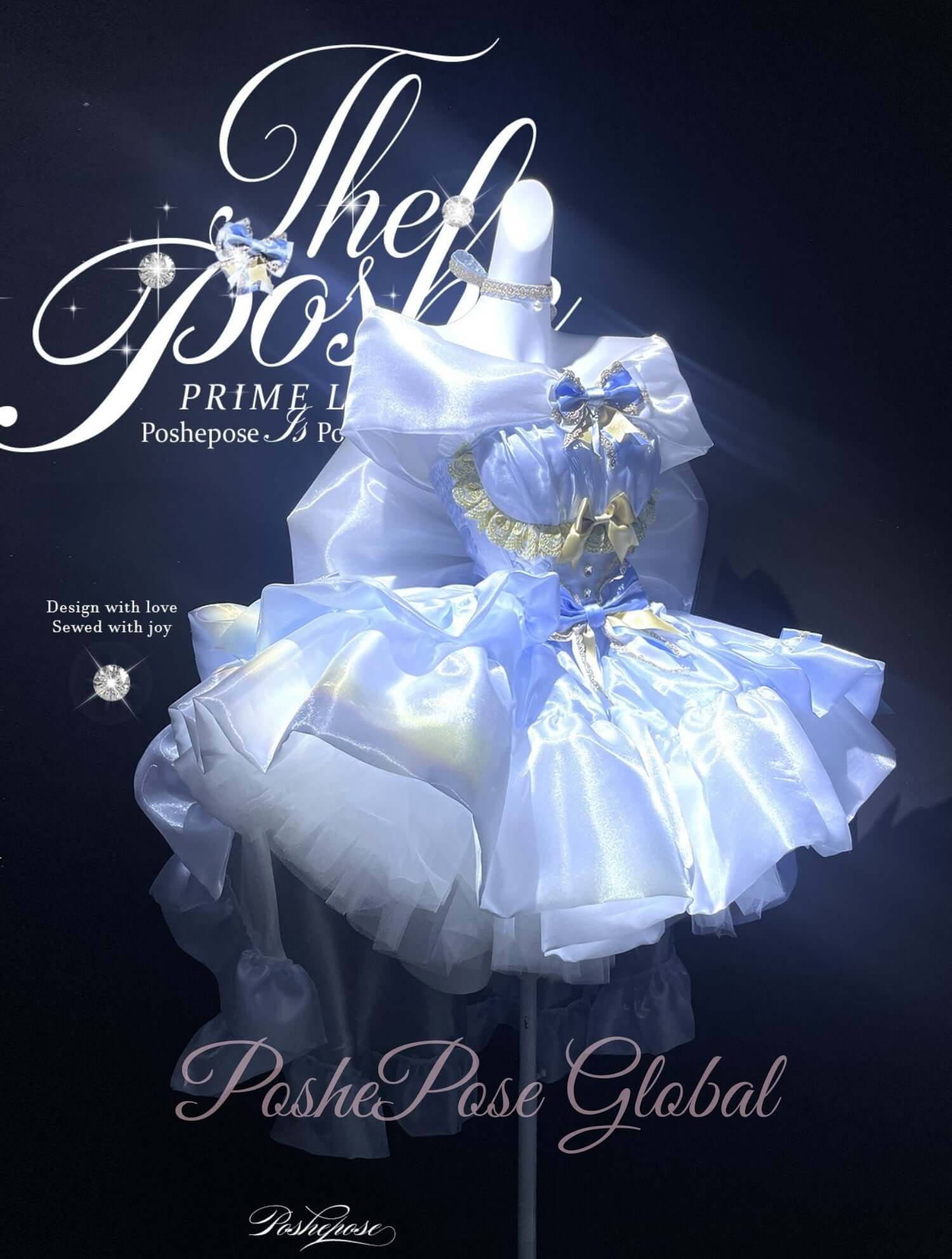 Angel Swan Moonlight Vow Dress Ballet Blue - PoshePose Global