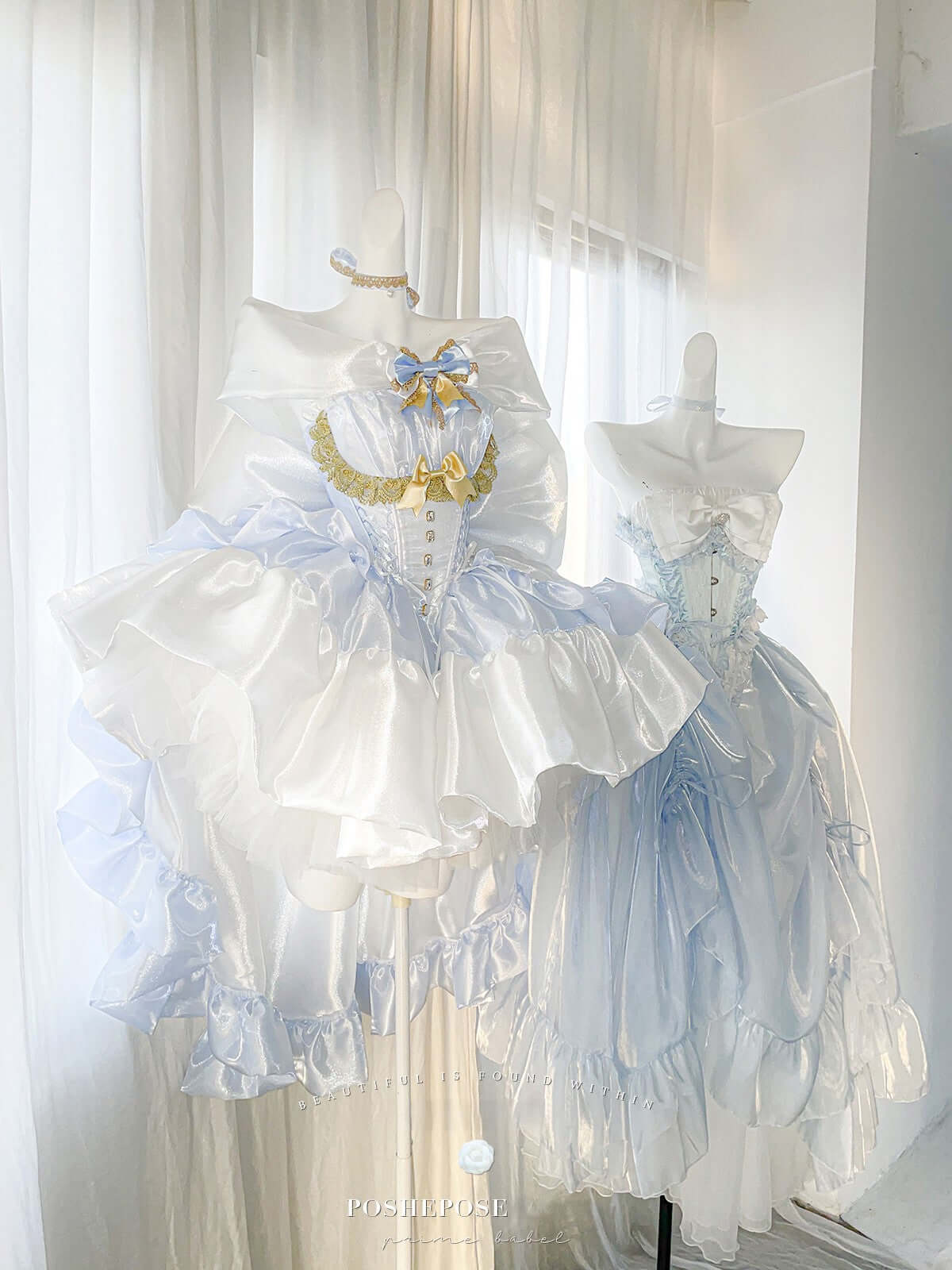 Angel Swan Moonlight Vow Dress Ballet Blue - PoshePose Global