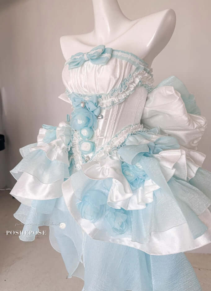 Beauty Like a Fleeting Life Tiffany Blue Dress - PoshePose Global