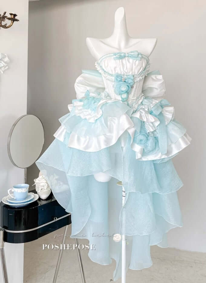 Beauty Like a Fleeting Life Tiffany Blue Dress - PoshePose Global