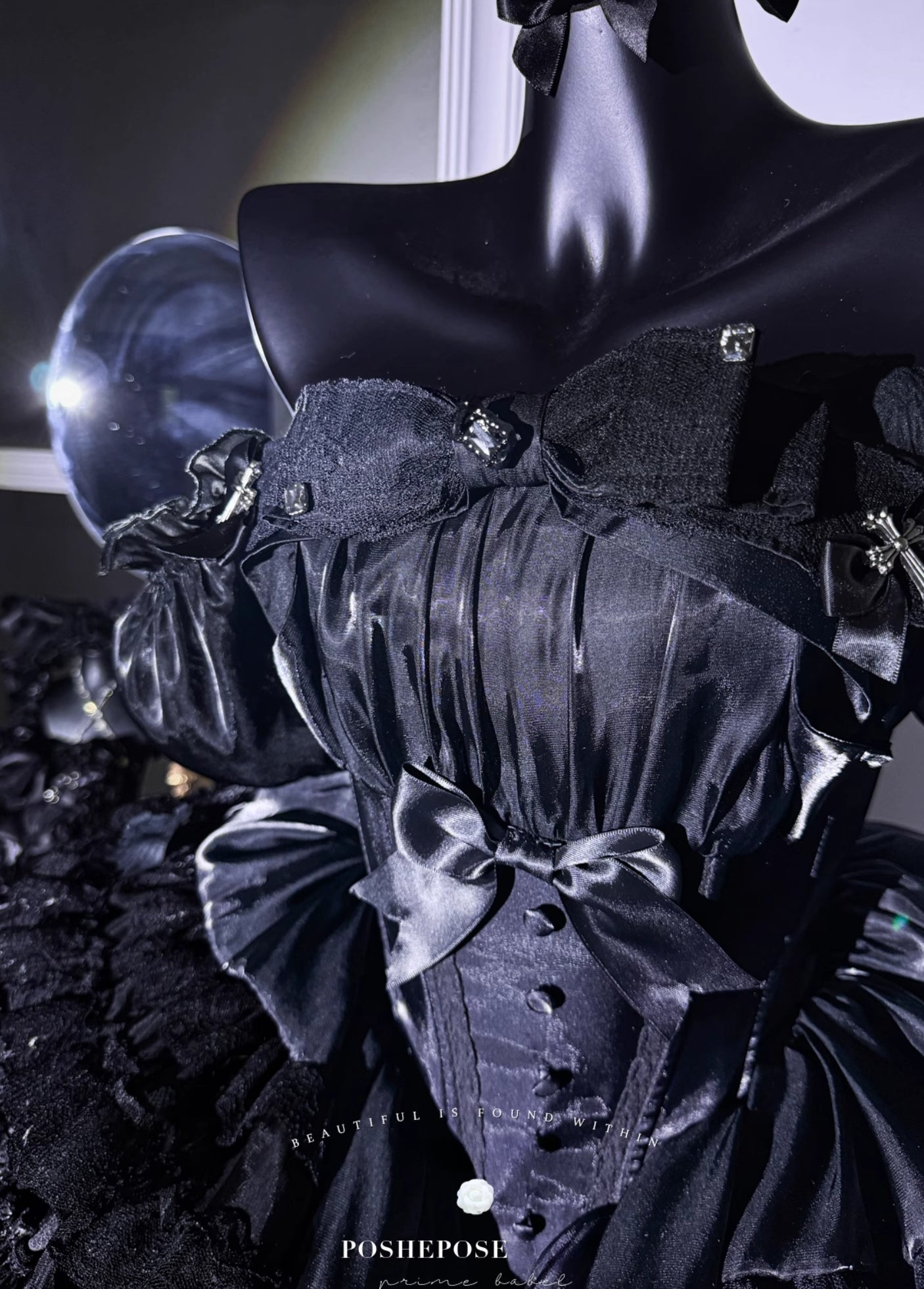 Black Little Fairy Dress - PoshePose Global