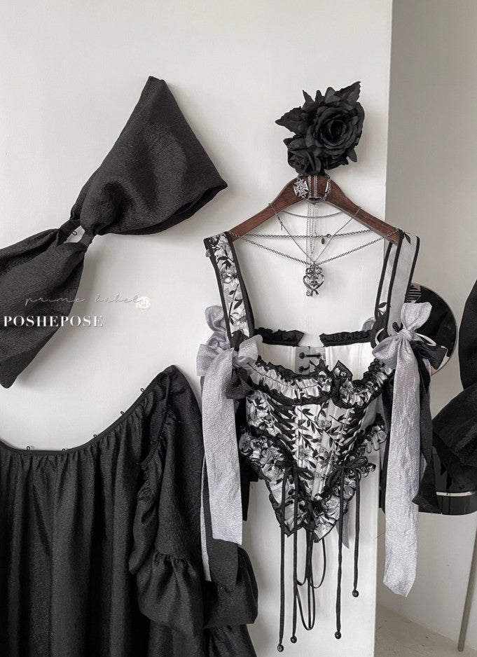 Midnight Elegance Corset - PoshePose Global