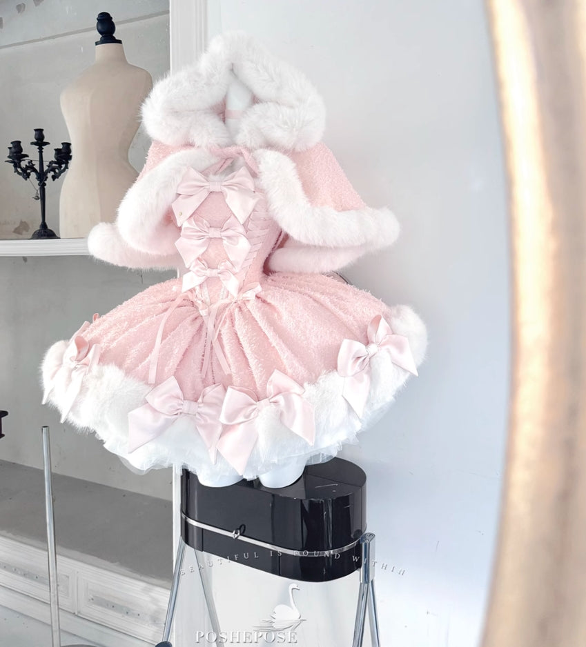 Pink Snow Memories Dress Set - PoshePose Global