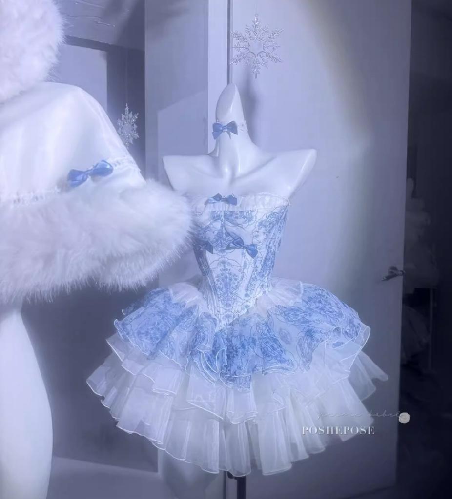 Porcelain Kaleidoscope Dress - PoshePose Global