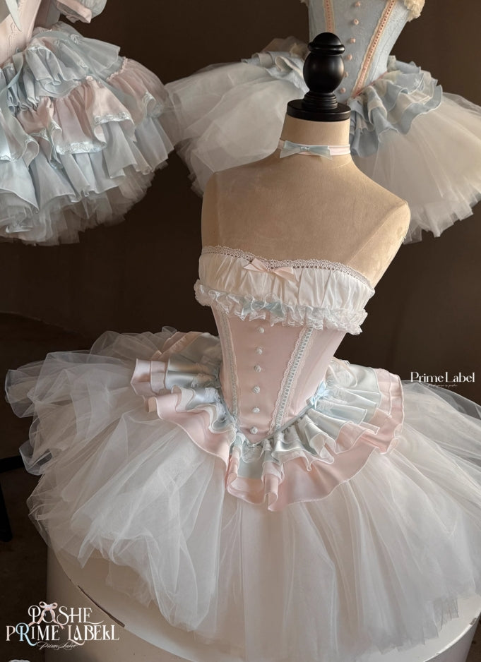 Powder Blue Satin Dress - PoshePose Global