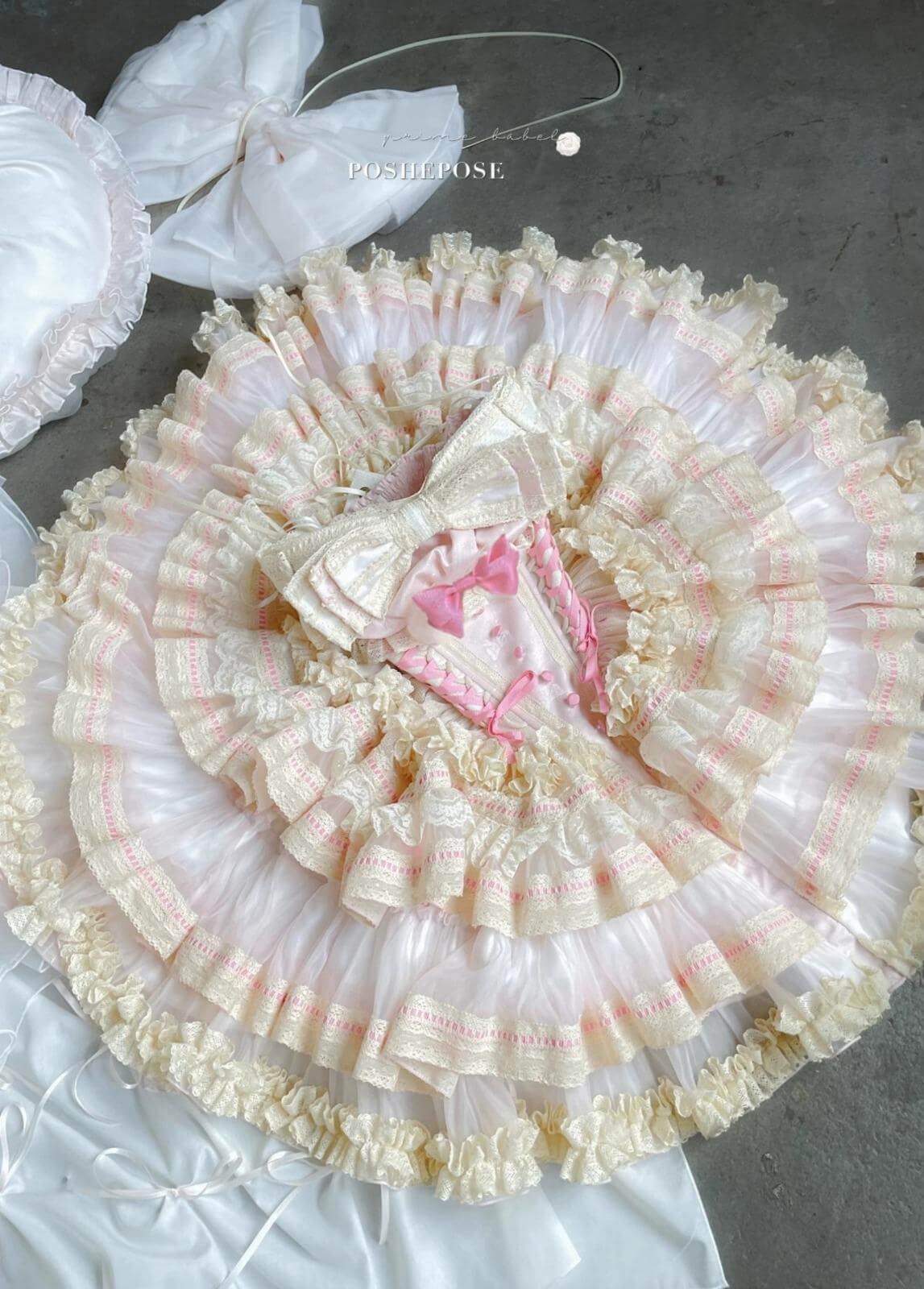 Roseheart Blush Satin Ballet Dress - PoshePose Global