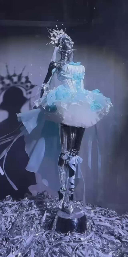 video Beauty Like a Fleeting Life Tiffany Blue Dress - PoshePose Global