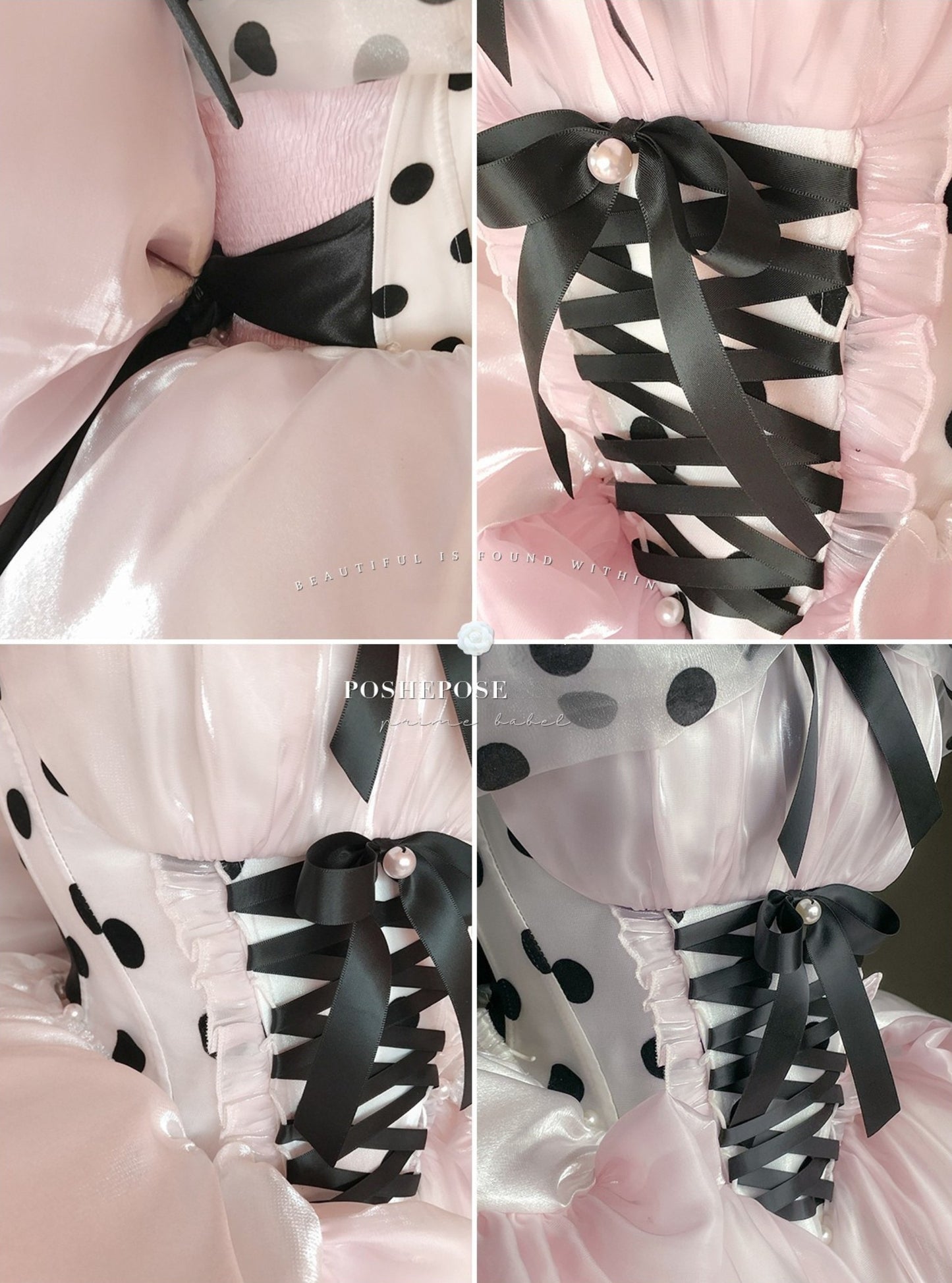 Pink Polka Dot Coronation Dress - PoshePose Global