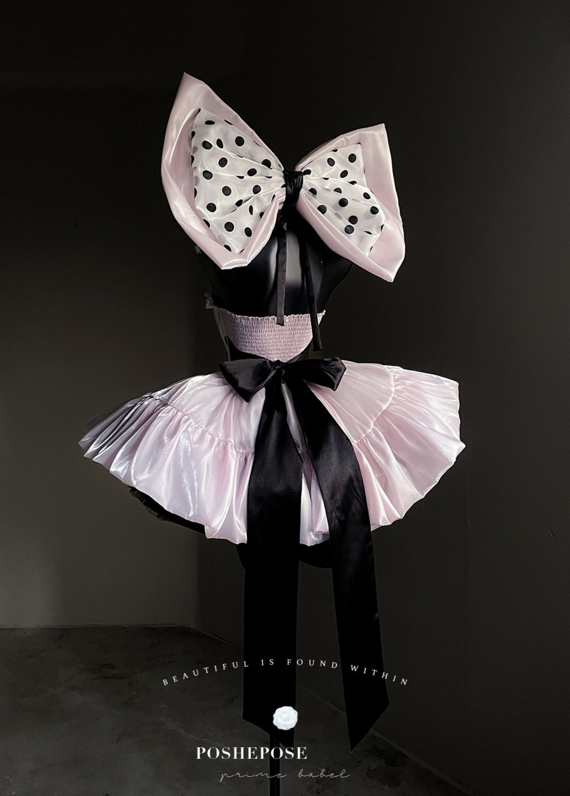 Pink Polka Dot Coronation Dress - PoshePose Global