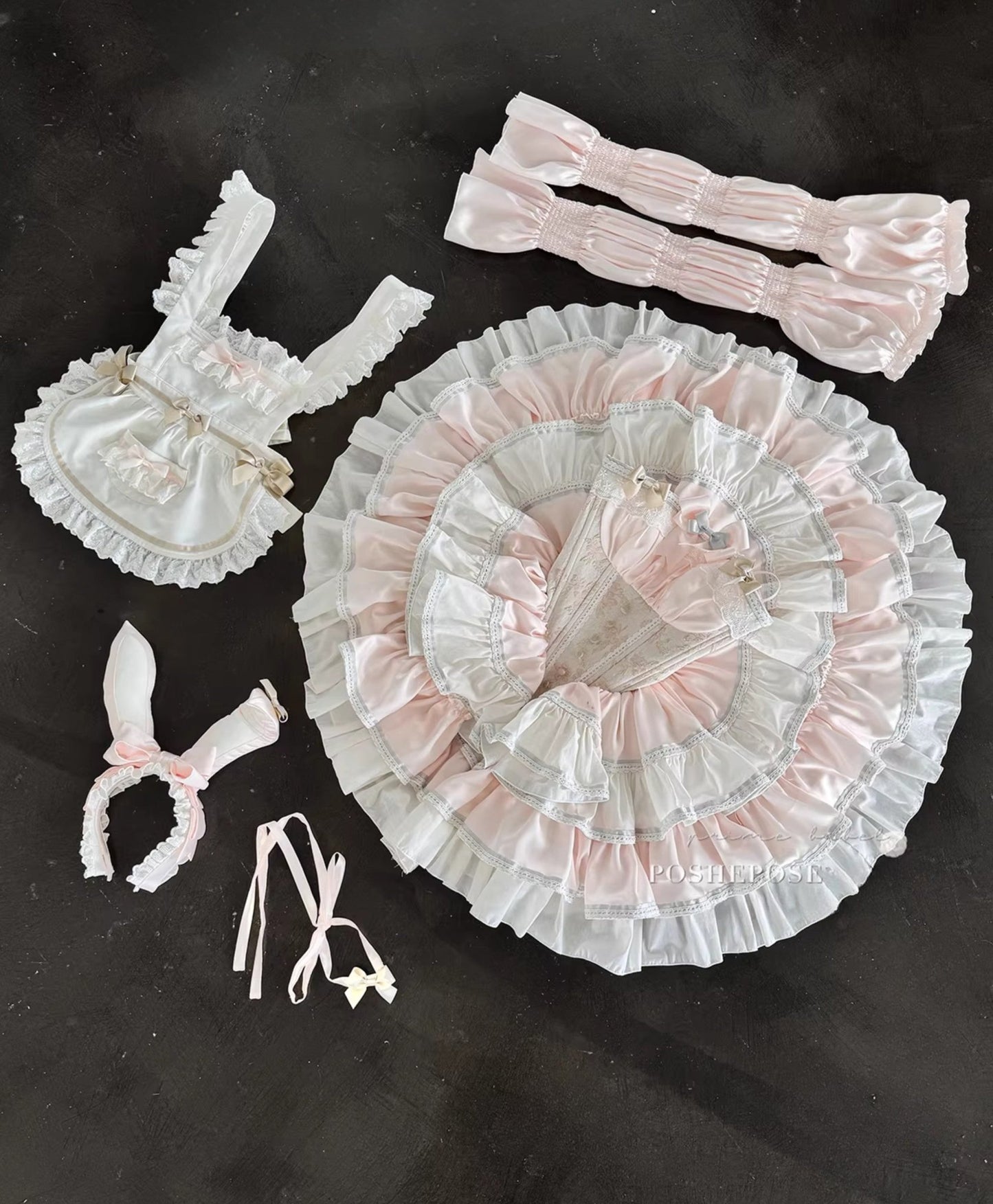 Antique Maid Dress Set Bunny Collection - PoshePose Global