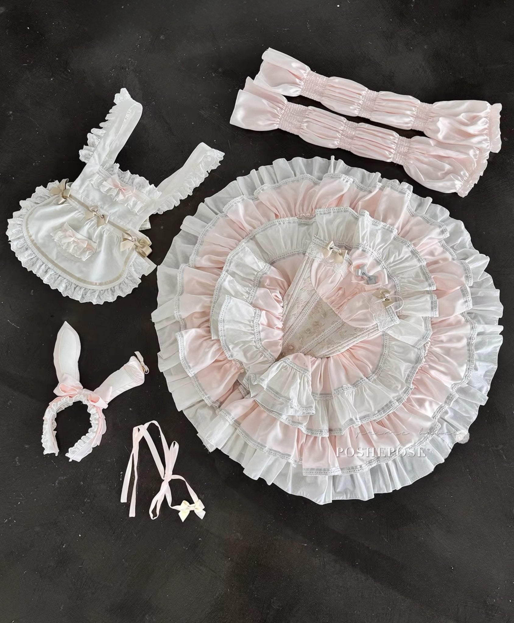 Antique Maid Dress Set Bunny Collection - PoshePose Global