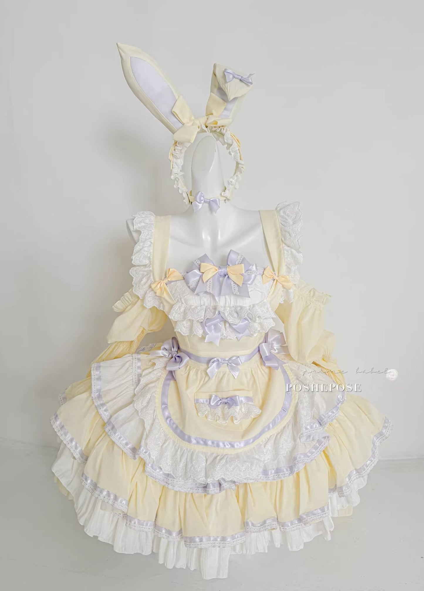 Antique Maid Dress Set Bunny Collection - PoshePose Global